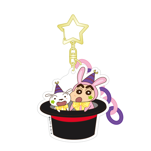 クレヨンしんちゃん アクリルキーホルダー シルクドカスカベ ウサギ